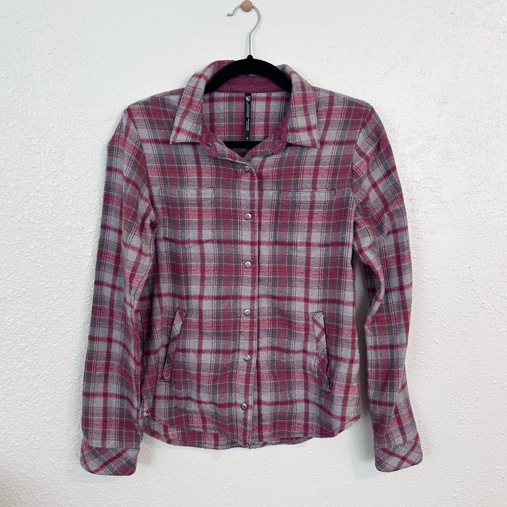 Warm Flannel in Red and Gray